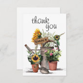 Gartenarbeit dank Karte (Vorne/Hinten)