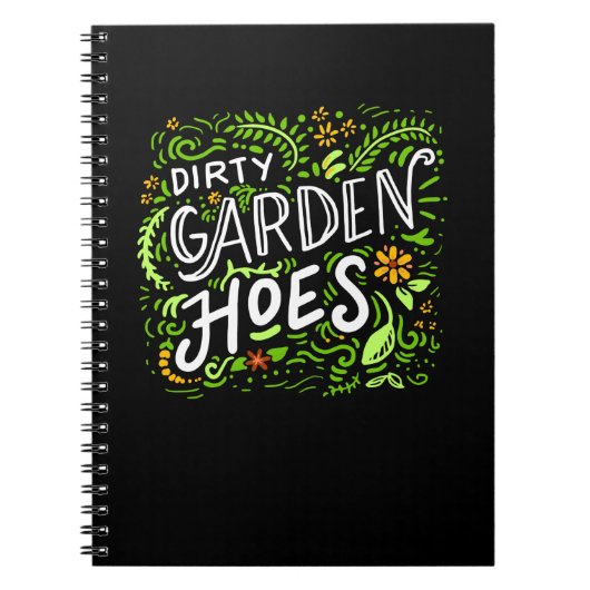 Gartenarbeit - Dirty Garden Hoes. Notizblock (Vorderseite)