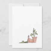 Gartenarbeit Einladung (Rückseite)