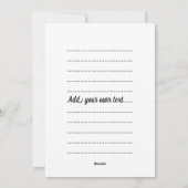 Gartenarbeit Feiertagskarte (Rückseite)