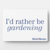 Gartenarbeit Fotoplatte (Vorderseite)