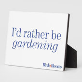 Gartenarbeit Fotoplatte (Seite)