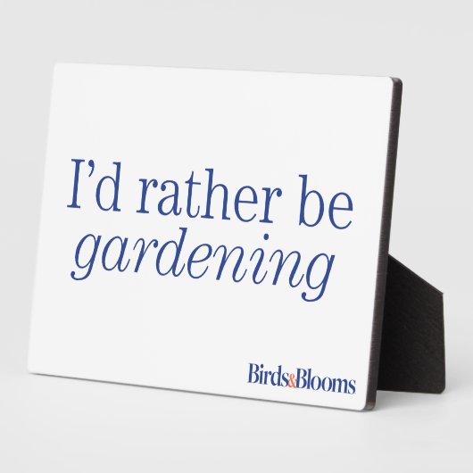 Gartenarbeit Fotoplatte (Seite)