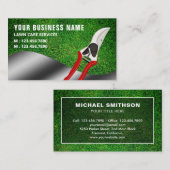 Gartenarbeit für die Gartenlandschaft Visitenkarte (Vorne/Hinten)