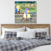 Gartenarbeit für Frauen 2005 Leinwanddruck (Insitu (Schlafzimmer))