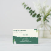 Gartenarbeit für Rasenmäher Visitenkarte (Stehend Vorderseite)