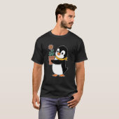 Gartenarbeit Gärtner Pinguin Mit Blumentopf T-Shirt (Vorne ganz)