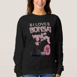Gartenarbeit Hobby Retro Japanische Kirsche Sakura Sweatshirt