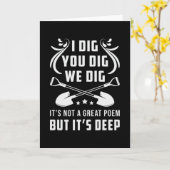 Gartenarbeit ich Dig We Dig Gardener Pflanze Karte (Gelbe Blume)