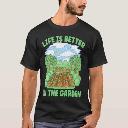 Gartenarbeit Im Garten Gärtner T-Shirt (Vorderseite)