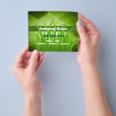 Gartenarbeit im Rasenbereich Landschaftsbild Flyer (Gruppe)