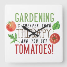 Gartenarbeit ist besser als Therapie-Typografie