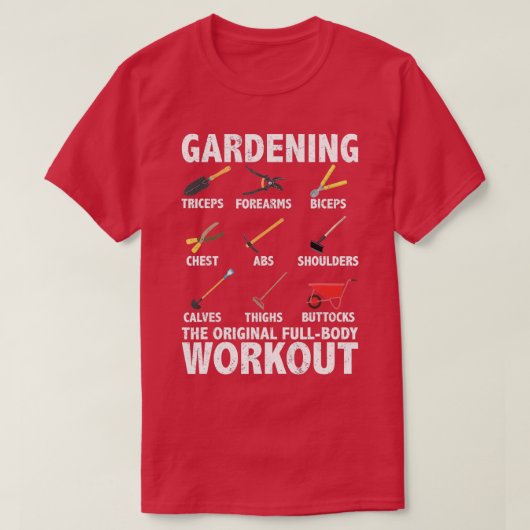 Gartenarbeit ist das originale Gesamtausarbeitungs T-Shirt (Design vorne)