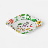 Gartenarbeit ist mein Therapiegemüse zum Bewässern Pappteller (Gewinkelt)