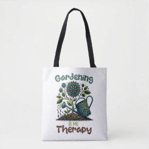 Gartenarbeit ist meine Therapie Tote Tasche
