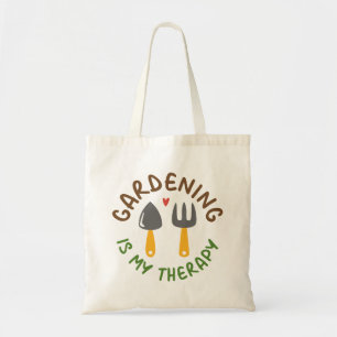 Gartenarbeit ist meine Therapie Tragetasche