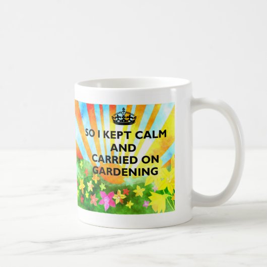 Gartenarbeit Kaffeetasse (Rechts)