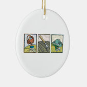 Gartenarbeit Keramik Ornament (Rechts)