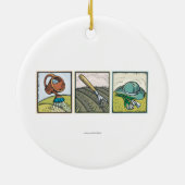 Gartenarbeit Keramik Ornament (Hinten)