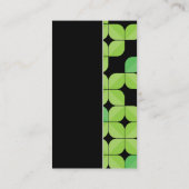 Gartenarbeit | Landflucht | Illustrative Blätter Visitenkarte (Rückseite)