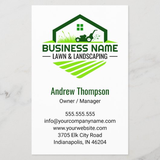 Gartenarbeit Landschaften Grünes Gras Flyer (Vorne)