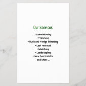 Gartenarbeit Landschaften Grünes Gras Flyer (Hinten)