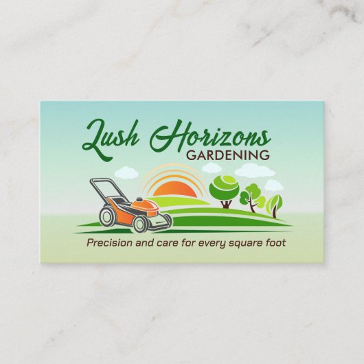 Gartenarbeit Landschaften Visitenkarte (Vorderseite)