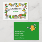 Gartenarbeit, Landschaftsgestaltung, Außenbereich, Visitenkarte (Vorne/Hinten)