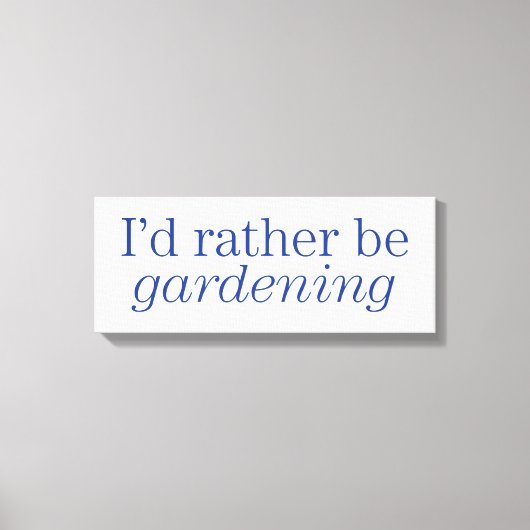 Gartenarbeit Leinwanddruck (Vorderseite)