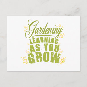 Gartenarbeit - Lernen mit dem Wachsen Postkarte
