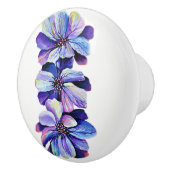 Gartenarbeit Lover Delphinium Blume Keramikknauf (Rechts)