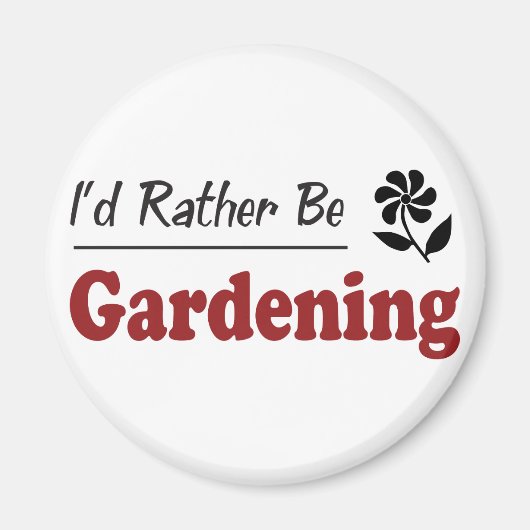 Gartenarbeit Magnet (Vorne)