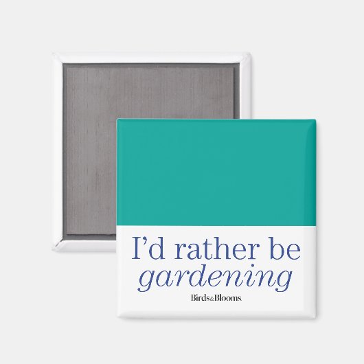 Gartenarbeit Magnet (Vorderseite/Rückseite)