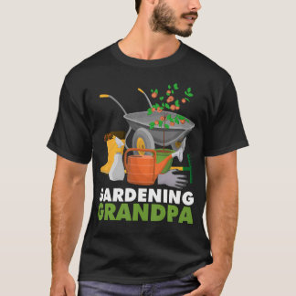 Gartenarbeit Opa Lustiger Gemüsegärtner Garten T-Shirt