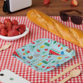 Gartenarbeit Pappteller