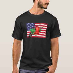 Gartenarbeit Patriot Amerikanische Flagge Patrioti T-Shirt