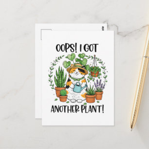 Gartenarbeit Pflanzen Katze Hoppla Ich Habe Noch E Postkarte
