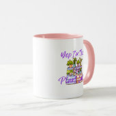 Gartenarbeit "Pflanzenlady" Kaffeetasse (VorderseiteRechts)