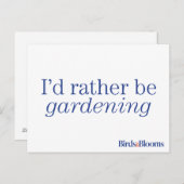 Gartenarbeit Postkarte (Vorne/Hinten)