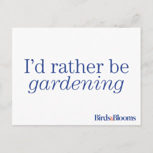 Gartenarbeit Postkarte