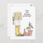 Gartenarbeit Postkarte (Vorne/Hinten)