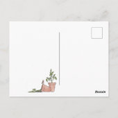 Gartenarbeit Postkarte (Rückseite)