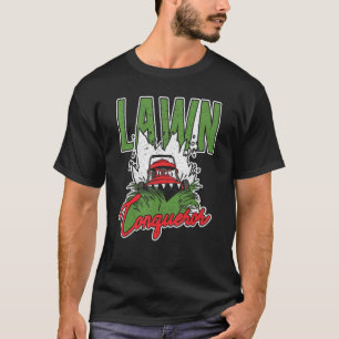 Gartenarbeit Rasen Eroberer Rasenmäher T-Shirt