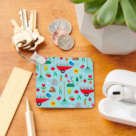 Gartenarbeit Schlüsselanhänger