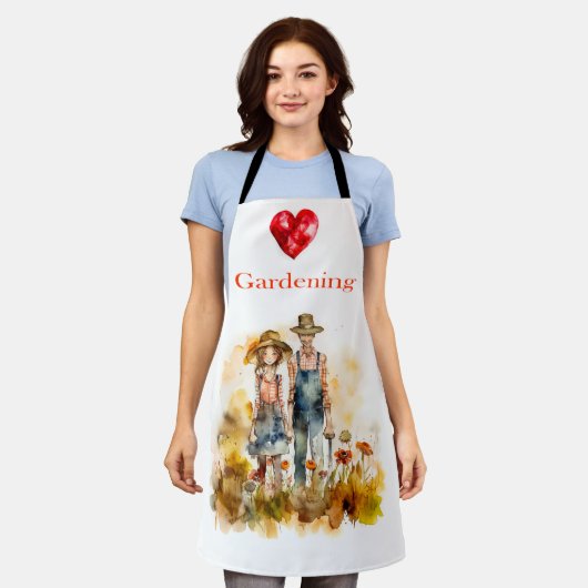 Gartenarbeit Schürze (Getragen)