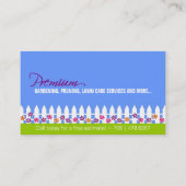 Gartenarbeit - Visitenkarte (Rückseite)