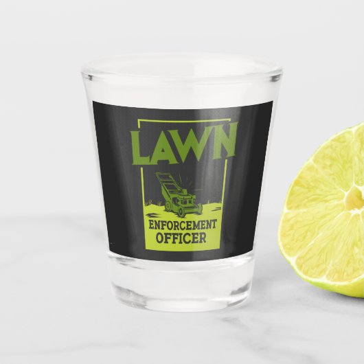 Gartenarbeit - Vollzugsbeauftragter Schnapsglas (Vorderseite)