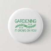 Gartenarbeit wächst auf dir button (Vorderseite)