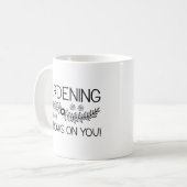 Gartenarbeit wächst auf dir kaffeetasse (Vorderseite Links)