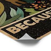 Gartenarbeit, weil Mord falsch ist Poster (Ecke)